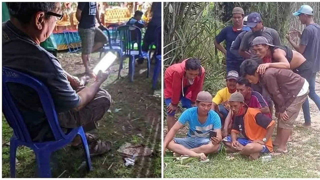 6 Potret Kocak Kelakuan Bapak-bapak Saat Main HP Ini Bikin Tepuk Jidat