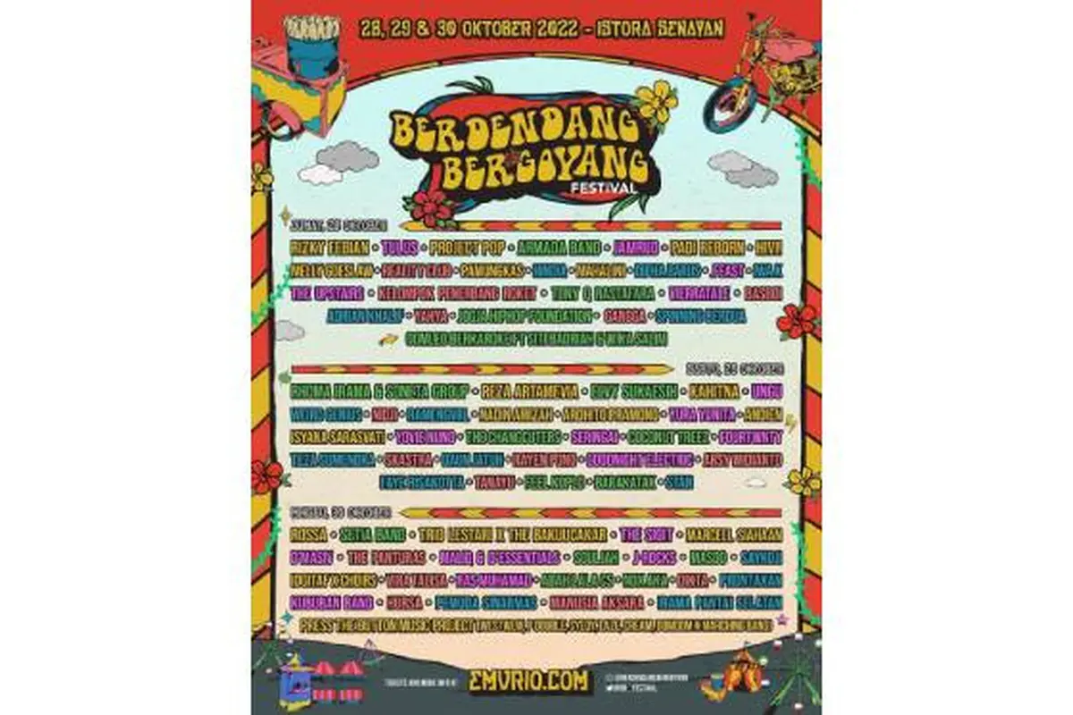 Poster Berdendang Bergoyang Festival