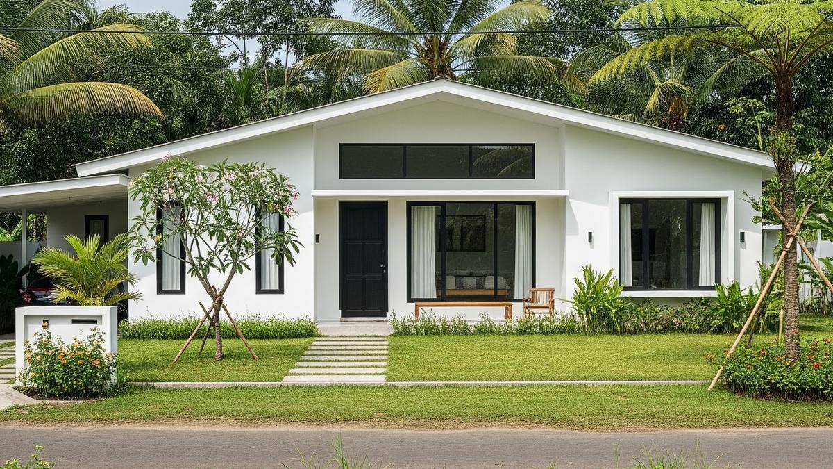 8 Gambar Rumah Minimalis Cat Putih, Tampak Bersih dan Jadi Tren di 2026