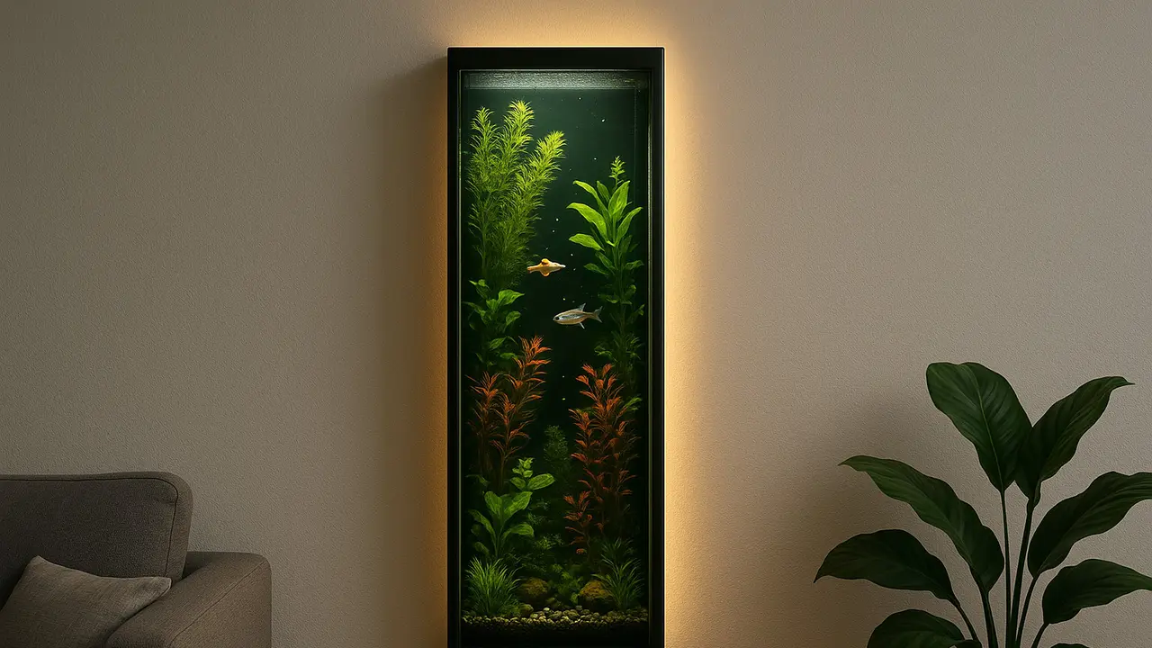 Akuarium mini untuk rumah modern (Foto: ChatGPT)