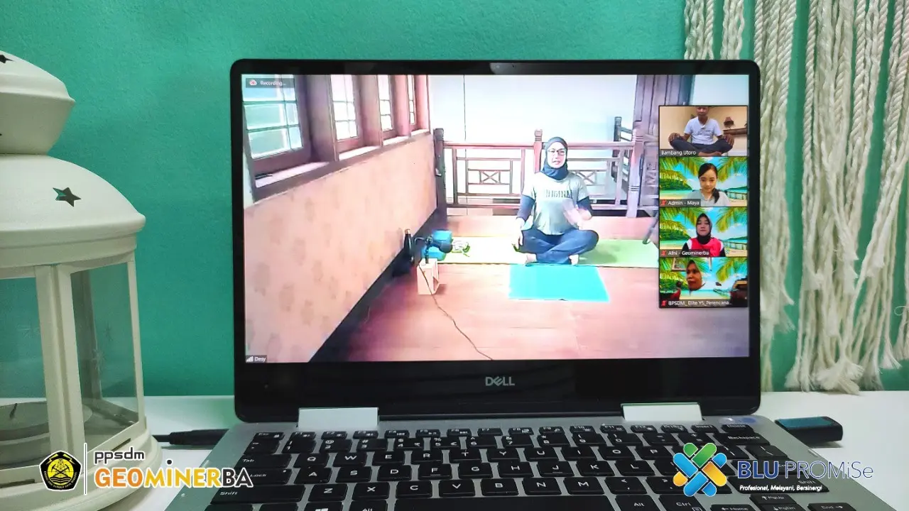 Friday Morning Yoga Live yang digelar PPSDM Geominerba.