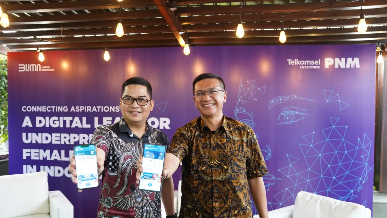PT Permodalan Nasional Madani (PNM) menggandeng Telkomsel gencarkan digitalisasi layanan kepada 14,7 juta nasabah via aplikasi MekaarDigi. (Liputan6.com/ ist)