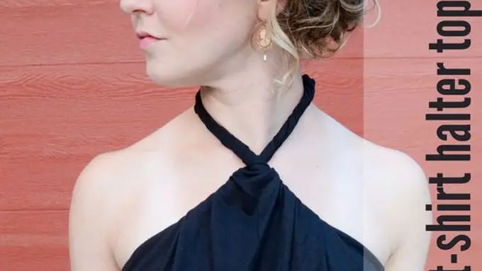 Ubah T-Shirt Kamu Jadi Halter Neck Keren