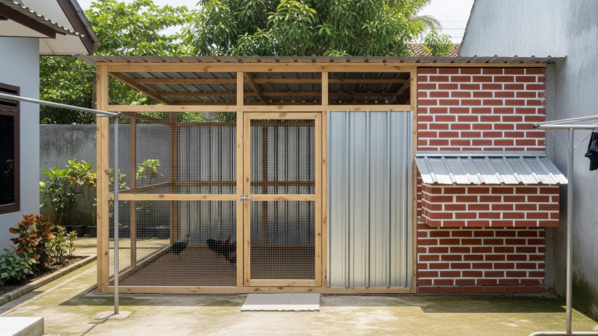 8 Model Kandang Ayam Tembok Semi Permanen yang Tahan Lama dan Aman, Mudah Perawatannya