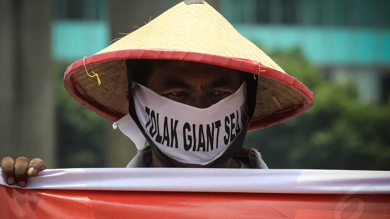 Aksi Damai Tolak Giant Sea Wall