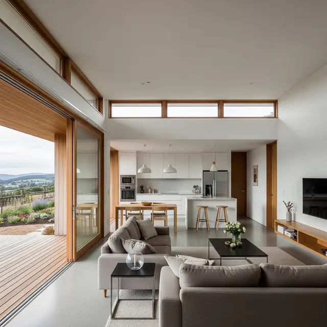 Rumah 1 Lantai dengan Interior Minimalis Modern