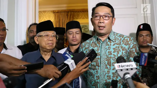 Usai Walikota Solo, Giliran Ridwan Kamil Silaturahim ke Rumah Ma'ruf Amin
