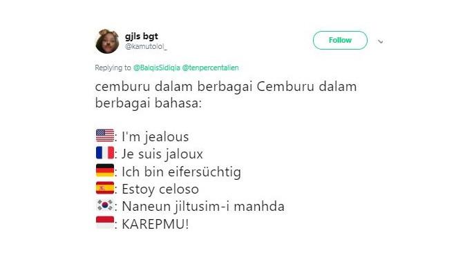 7 Terjemahan Cemburu Dari Berbagai Bahasa Ala Netizen Ini Bikin Senyum Miris Citizen6 Liputan6 Com