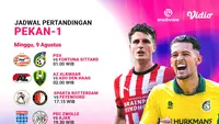 Nonton Eredivisie 2026/27 Week 1: Duel Sengit Tersaji pada Laga Pembuka Streaming Hanya di Vidio