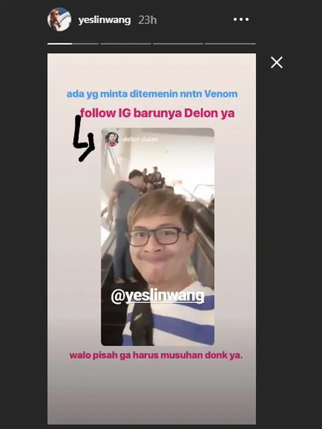 Yeslin Wang dan Delon Thamrin
