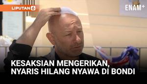 Seorang penyintas penembakan massal di Bondi Beach, Sydney, mengungkapkan pengalaman mengerikan yang nyaris merenggut nyawanya.