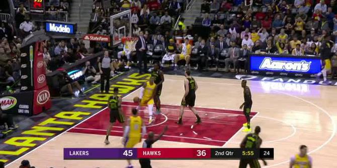 VIDEO : Cuplikan Pertandingan NBA, Lakers 123 vs Hawks 104