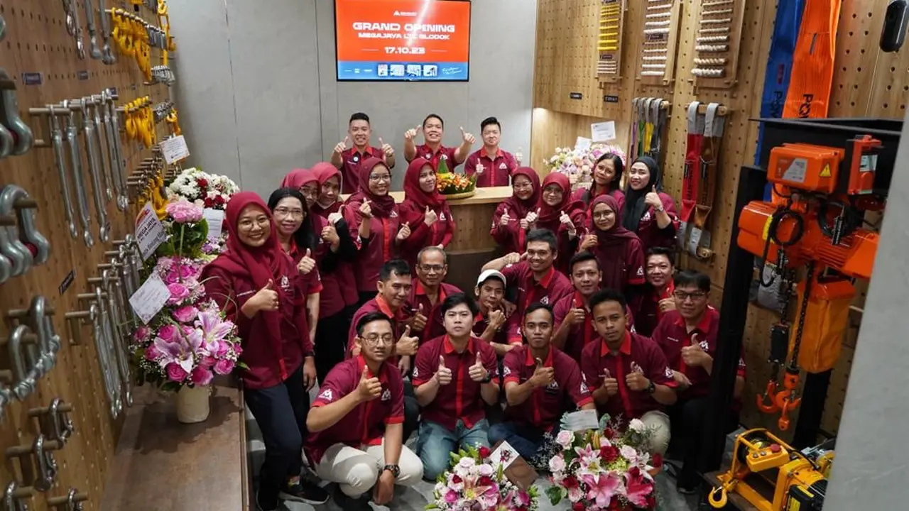 Demi memenuhi kebutuhan lifting equipment pada berbagai industri, Megajaya.co.id yang merupakan toko online penyedia lifting equipment ternama di Indonesia, resmi membuka offline store dengan konsep baru di LTC Glodok, Jakarta Barat.