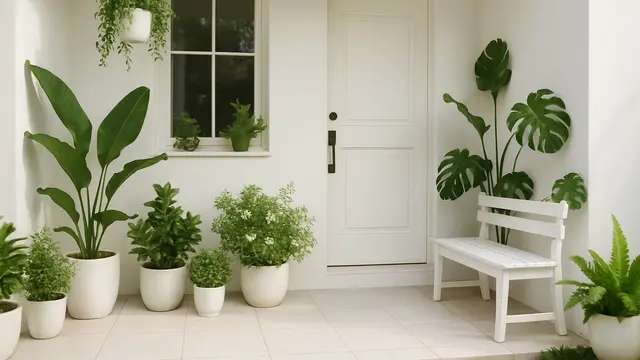 Model Teras Rumah Sederhana Bernuansa Putih