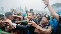 Utusan Khusus Presiden Bidang Pembinaan Generasi Muda dan Pekerja Seni, Raffi Ahmad, hadir memberi semangat para peserta World Moslem Scout Jamboree (WMSJ) 2025 di Bumi Perkemahan Cibubur, Jakarta Timur. (Istimewa)