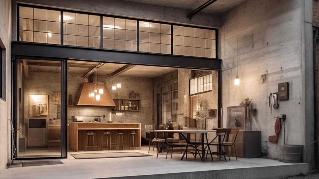Ilustrasi Konsep Rumah Industrial Minimalis
