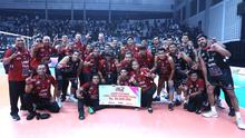 Jakarta LavAni Livin' Transmedia menjadi juara putaran pertama Final Four Proliga 2026. (Bola.com/Radifa Arsa)