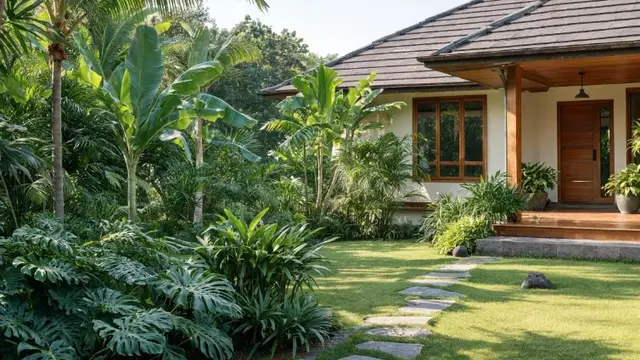 Inspirasi Halaman Rumah Tanpa Pagar Depan (AI Generated)