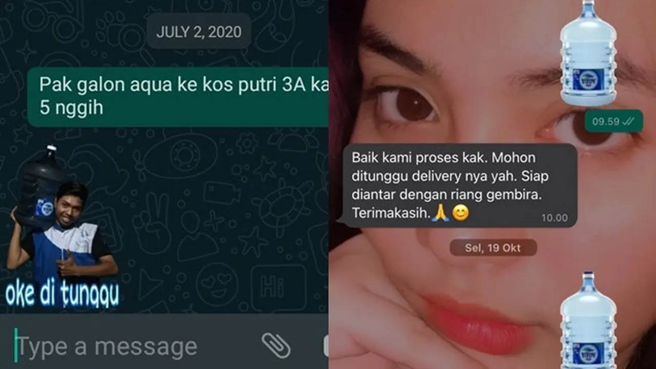 6 Chat Lucu Dengan Tukang Galon Ini Bikin Ketawa Hot