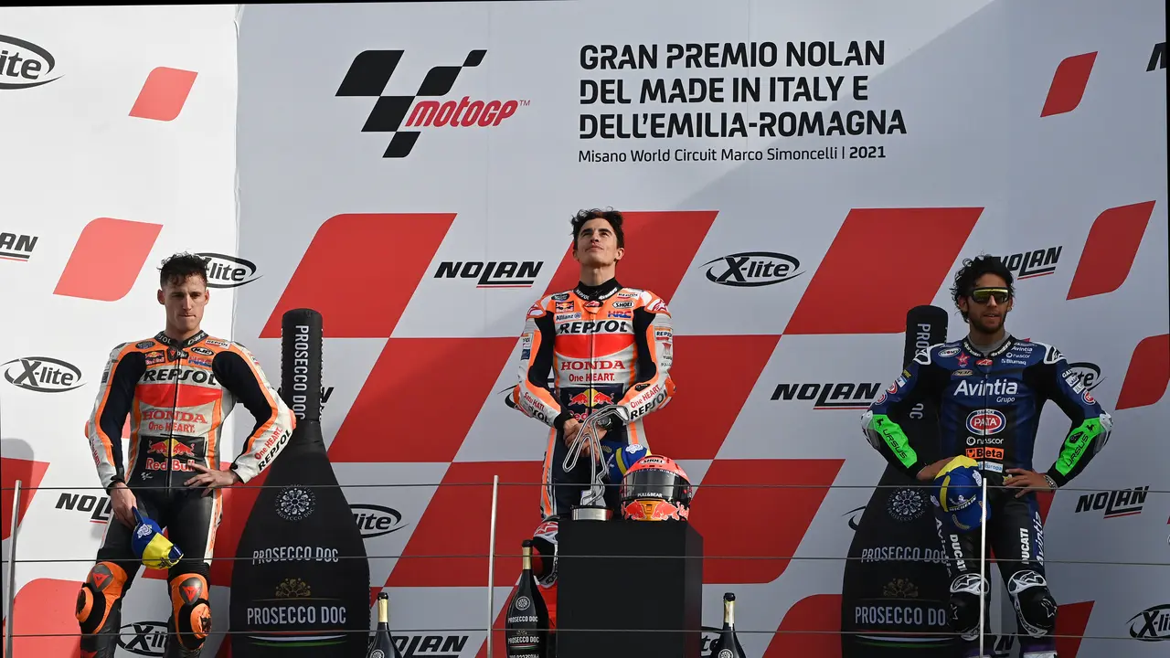 Podium MotoGP Emilia Romagna