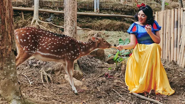 Penampilan Ashanty Berdandan ala Princess Disney (sumber: instagram/ashanty_ash)