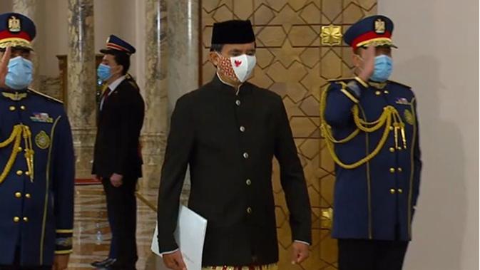 Duta Besar RI menyerahkan surat kepercayaan ke Presiden Mesir, Abdel Fattah Al Sisi. (Foto: Kemlu RI)