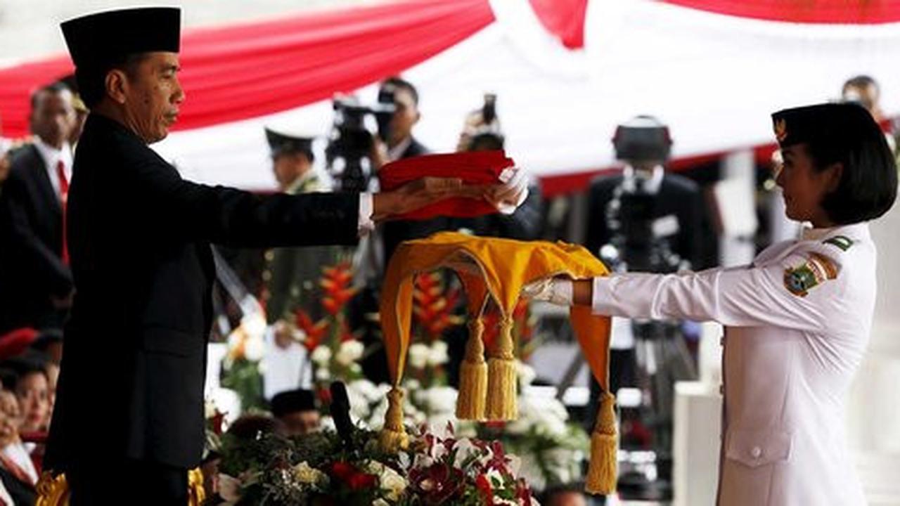 Ikut upacara di Istana, 2 siswa ini sampaikan cita-cita ke Jokowi