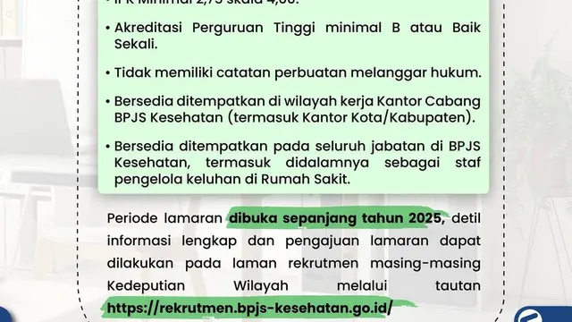 Lowongan Kerja BPJS 2025