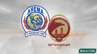 Arema dan Sriwijaya FC. (Bola.com/Dody Iryawan)