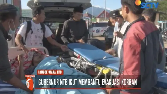 Gubernur Nusa Tenggara Barat, Muhammad Zainul Majdi alias TGB ikut terjun langsung ke lokasi untuk membantu dan memantau evakuasi korban gempa di Lombok Utara.