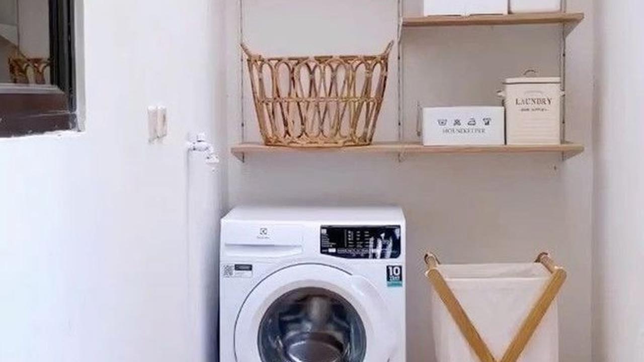 Inspirasi Sempit Ruang Laundry Minimalis yang Fungsional dan Estetik