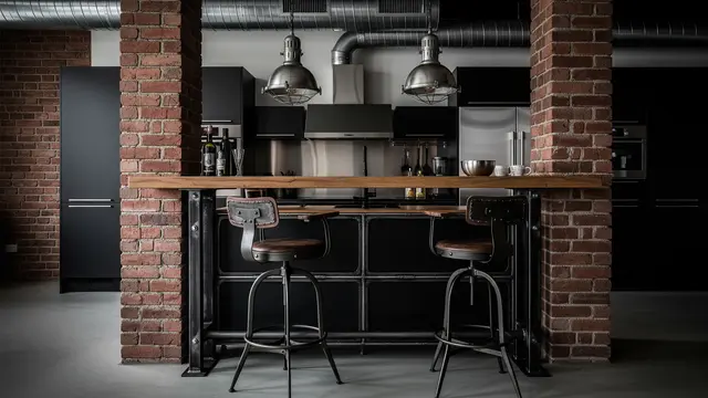 Model Dapur Minimalis Mini Bar