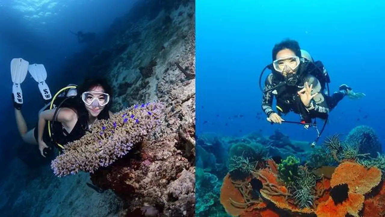 Curi Perhatian, Ini 6 Potret Gisel Diving di Parigi Moutong yang Tuai Sorotan