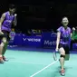 Ganda campuran Indonesia Praveen Jordan/Debby Susanto meraih tiket perempat final Hong Kong Super Series 2015, Kamis (19/11/2015). (Liputan6.com/Humas PP PBSI)