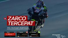 Berita video pembalap Avintia Ducati, Johann Zarco, menjadi yang tercepat di sesi latihan bebas kedua (FP2) MotoGP Portugal 2020, sementara itu sang juara dunia, Joan Mir, menempati posisi ke-6.