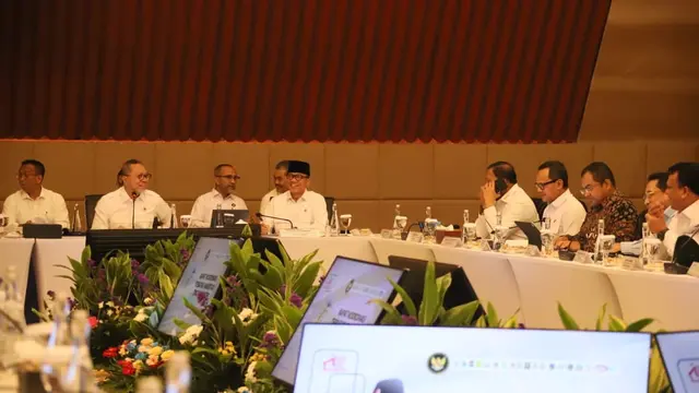 Rapat Koordinasi Terbatas KDKMP terkait Infrastruktur Pemerintah dan Offtaker Komoditas Desa di Kantor Kementerian Koordinator Bidang Pangan, Jakarta, Senin (20/7/2026). (Dok. Istimewa)