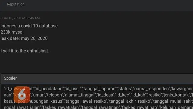 Database Covid-19