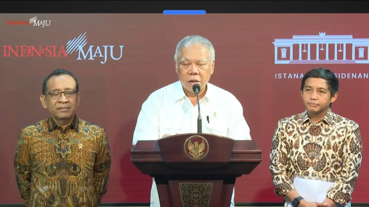 Menteri Pekerjaan Umum dan Perumahan Rakyat (PUPR) Basuki Hadimuljono. (Foto: tangkapan layar/Arief RH)