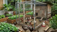 5 Model Kandang Ayam Umbaran dari Jaring Bekas dan Rangka Paralon Murah yang Mudah Dibuat di Rumah