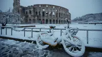 Pertama dalam 6 Tahun Terakhir, Roma Beku Tertutup Salju