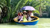 Coconut Village merupakan kawasan sungai yang ditumbuhi pohon kelapa air atau Dừa nước. Dulu, tempat ini dijadikan persembunyian para gerilyawan saat perang melawan Amerika (13/8/2023). Foto: Liputan6.com/Ade Nasihudin.