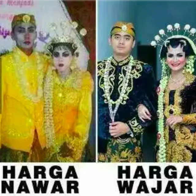 7 Potret Pengantin dengan Riasan Unik