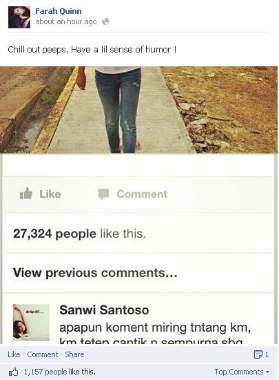 Foto: facebook.com/ItsFarahQuinn