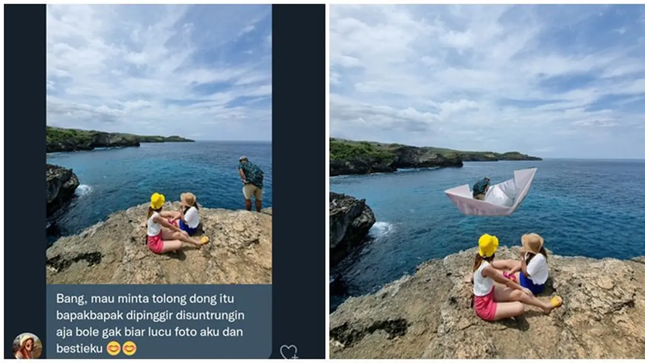 8 Editan Foto Wanita Ini Agar Orang Disebelahnya Hilang Bikin Geleng Kepala