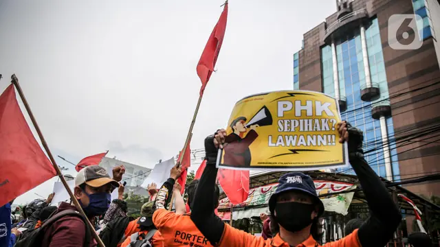 FOTO: Aksi Unjuk Rasa Pekerja Lion Air