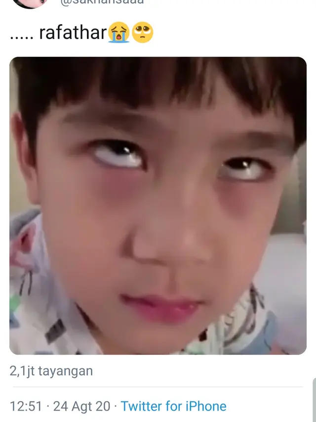 Video Rafathar di Twitter. (Foto: Twitter @sakhansaaa)