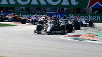 Jalannya balapan F1 GP Italia di Sirkuit Monza, Minggu (6/7/2020). (Matteo Bazzi / POOL / AFP)