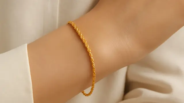 Model Gelang Emas Tali Terbaru (created by AI)