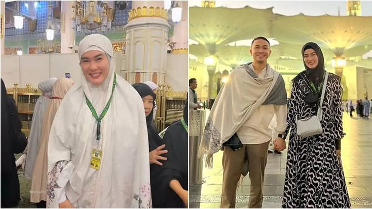 6 Potret Stevie Agnecya Jalani Umrah Pertama Kali Usai Menjadi Mualaf