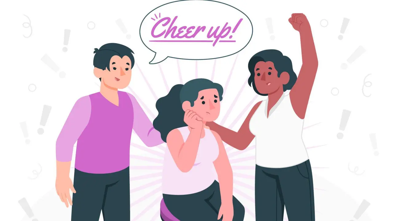 Ilustrasi memberi semangat